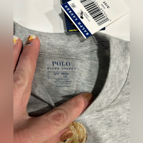 NWT Toddler Polo Ralph Lauren Christmas Long Sleeve T Shirt - Picture 3 of 3